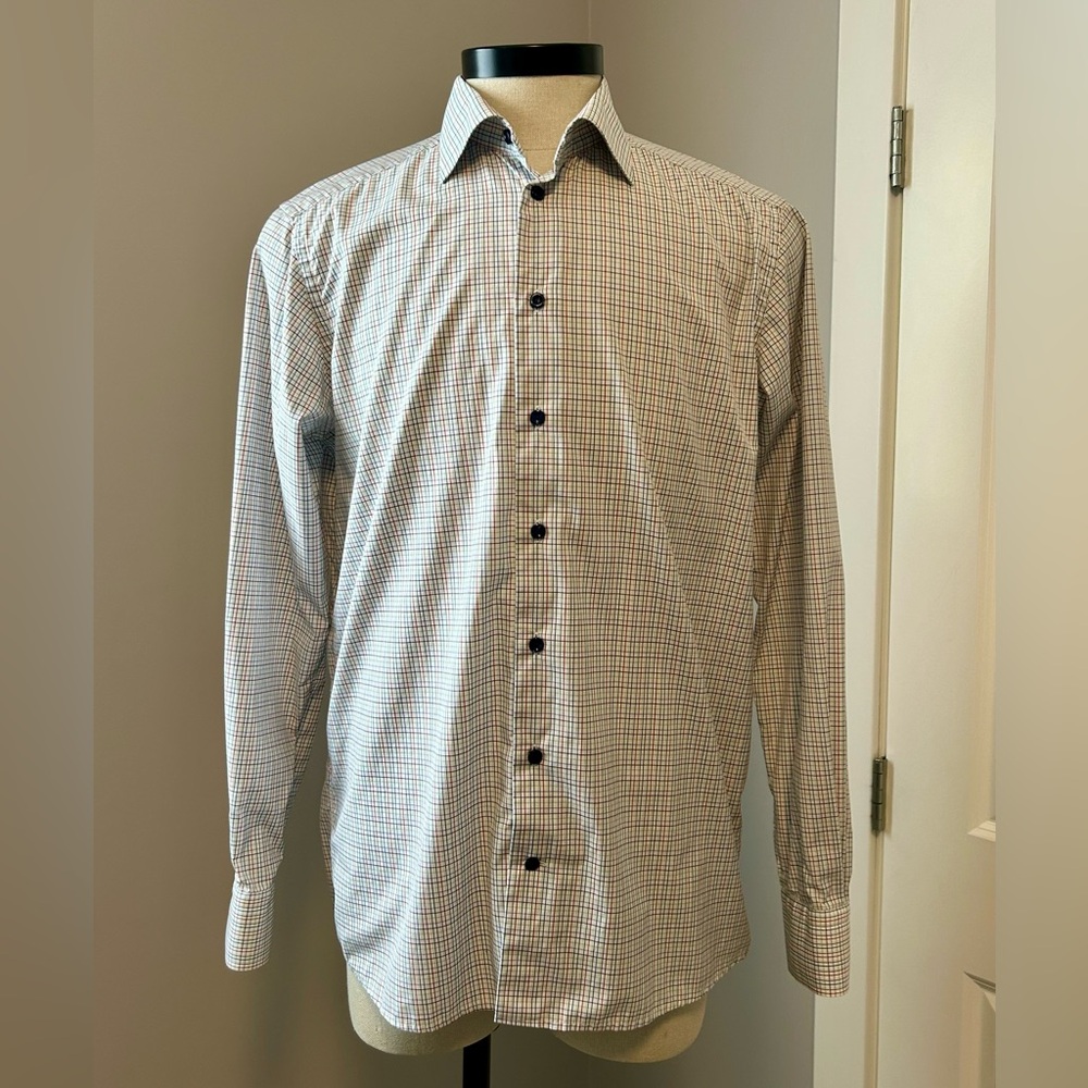Eton Checkered Contemporary Dress Shirt - L / 42 / 16.5